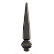 Kovácsolt csúcsdísz h143, b28, n16x16mm