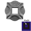 Talpelem 100x100, 31x31, t10mm