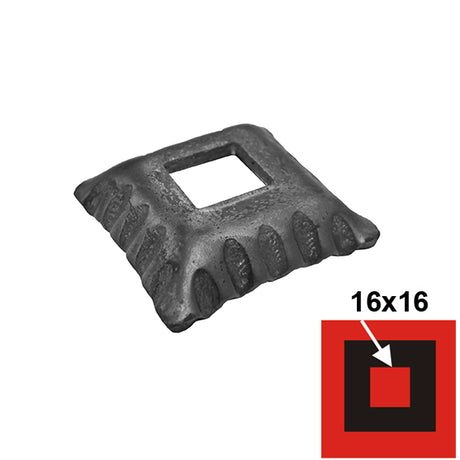 Rozetta 50x50, 17x17, h13mm
