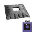 Rozetta 80x80, 41x41, h15,5mm