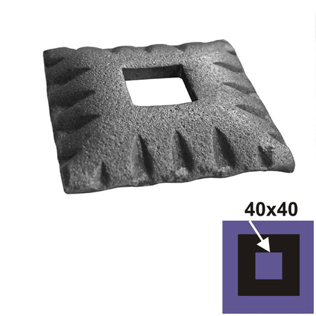 Rozetta 80x80, 41x41, h15,5mm