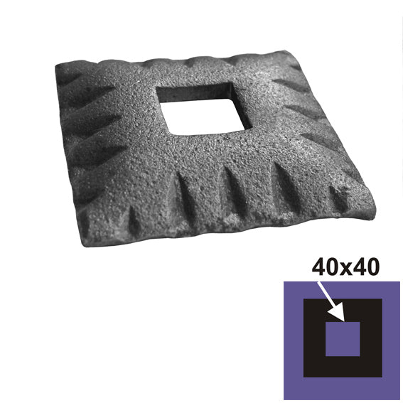 Rozetta 80x80, 41x41, h15,5mm
