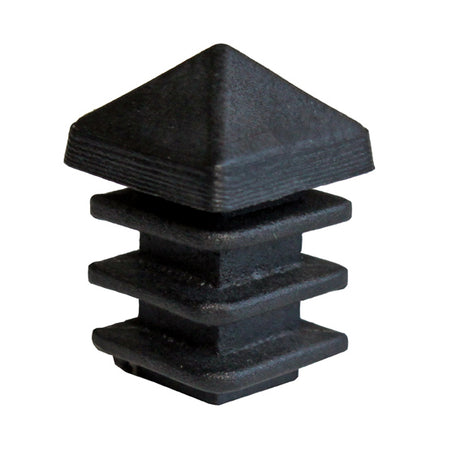 Fekete PVC-beütős prizmatető 12x12mm-PVC
