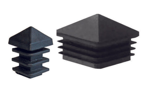 Fekete PVC-beütős prizmatető 50x50mm-PVC