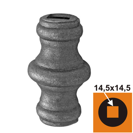 Fűzhető elem h62,2  D42, 14,5x14,5mm