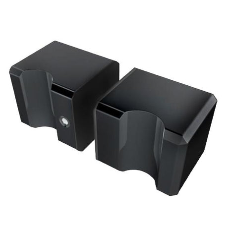 Rozdamentes nyitó gombfogantyú 30x30mm BLACK