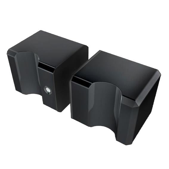 Rozdamentes nyitó gombfogantyú 30x30mm BLACK