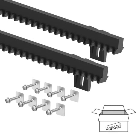 PVC-acélmagos  fogasléc, 27x20mm,L 1+1m,max 300kg