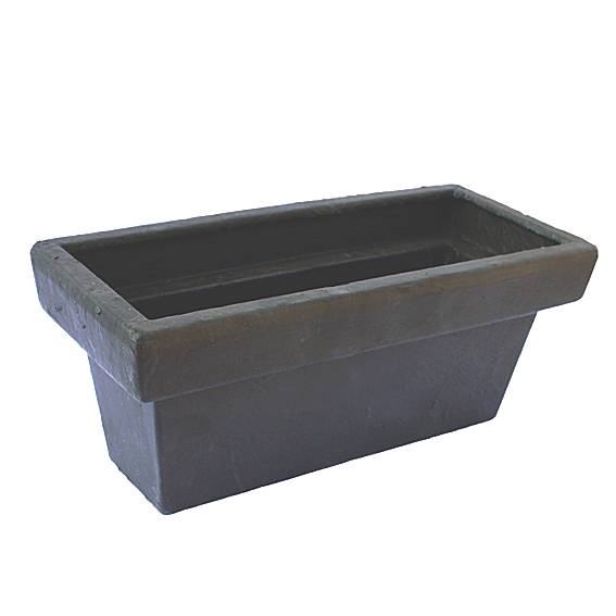 Szürkeöntvény virágcserép 270x120x110mm, cast iron