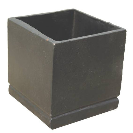 Szürkeöntvény virágcserép 120x120x120mm, cast iron
