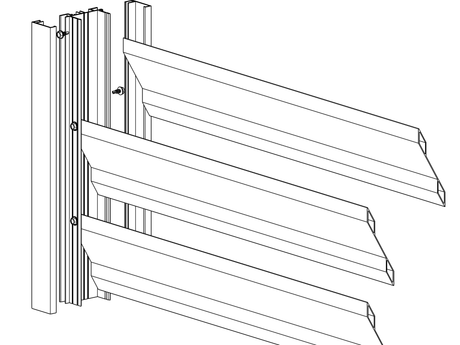 64x38-1200mm-es alumínium adapter 46mm-es redőnyökhöz R7016