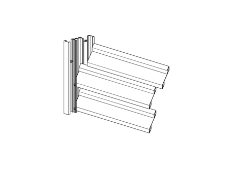 66x40-1700 mm-es alumínium adapter 46 mm-es redőnyökhöz R7016