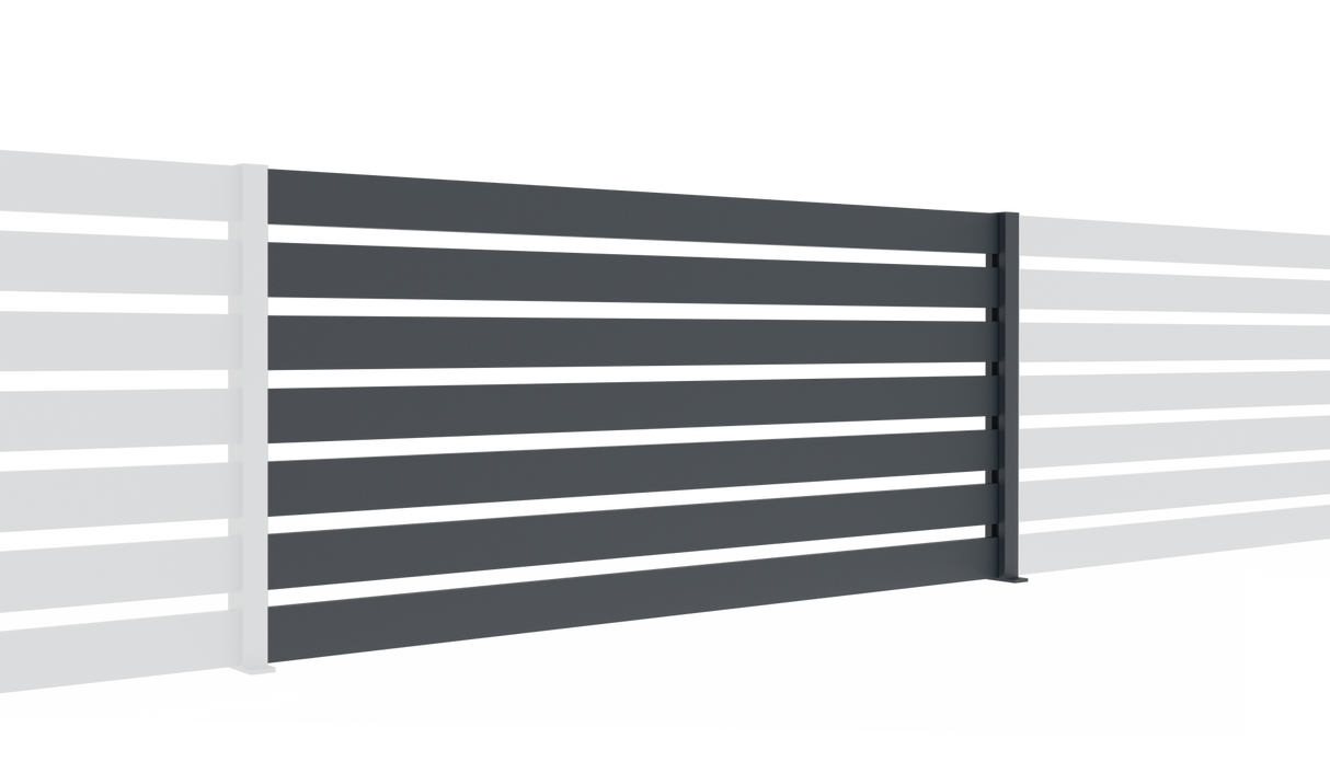 Kerítés összeállítás 20x100 léccel, 0,9x2m