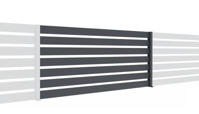 Kerítés összeállítás 20x100 léccel, 0,9x2m