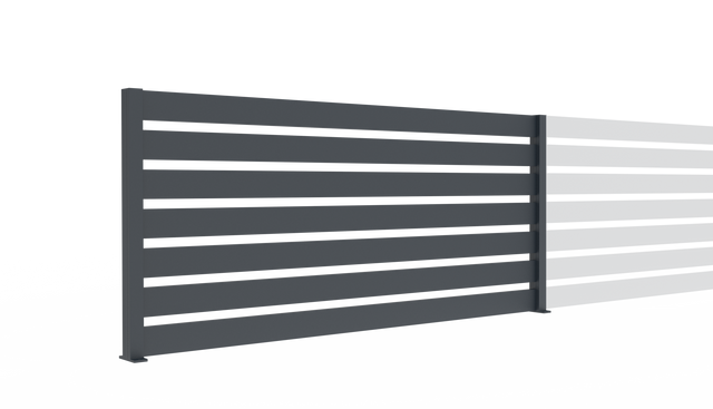 Kerítés összeállítás 20x100 léccel, 0,9x2m