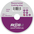 Vágókorong rozsdamentes acélhoz, D125, d22,2 , t1mm