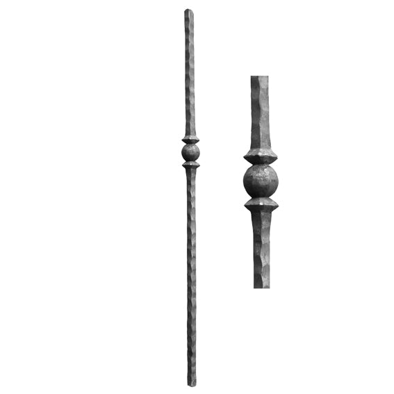 Kovácsoltvas kezdőoszlop h1200, b57mm, P/111-25