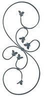 Panel díszelem h860, b347, 12x6mm