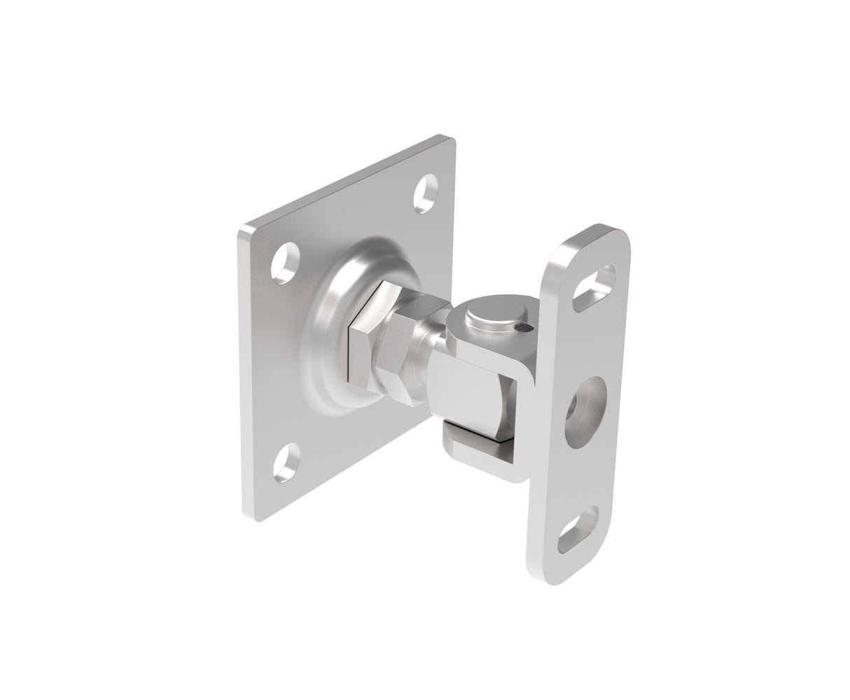 Talpas kapuforgáspont kontraanyával, INOX, M16