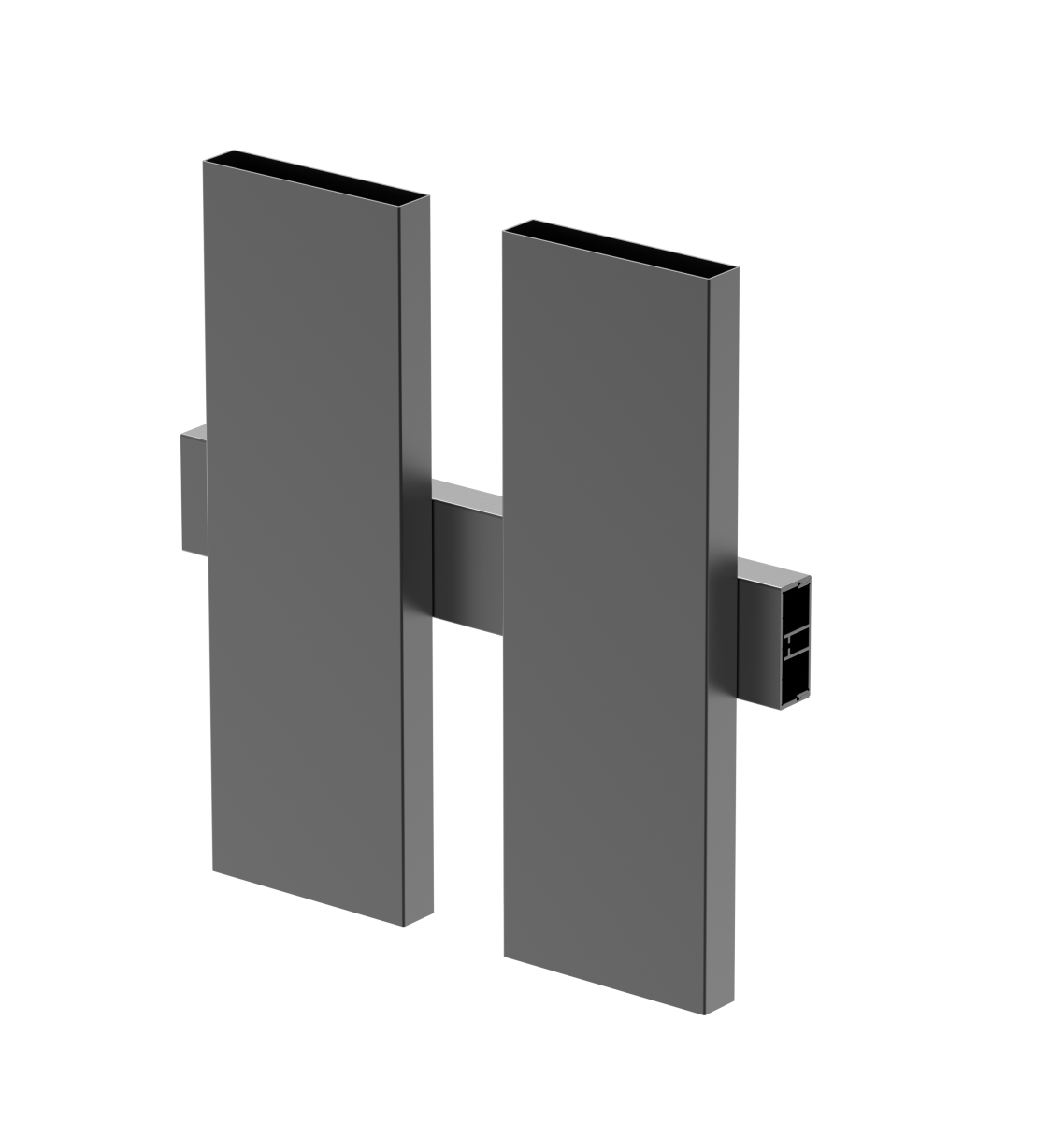Alumínium U-adapter 45x20-6000mm R7016