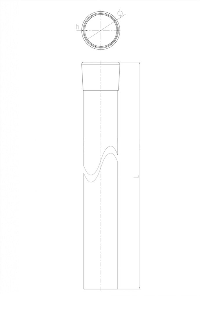 Stĺpik D48mm ZnPVC 1500mm zelená