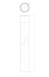 Stĺpik D48mm ZnPVC 1500mm antracit