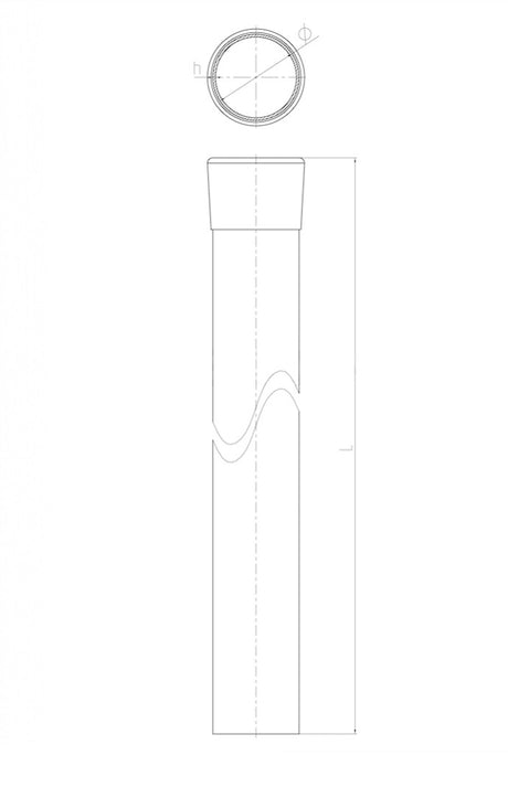 Stĺpik D48mm ZnPVC 2200mm zelená