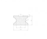 WPS téglalap tömör párnafa 40x28x4000mm