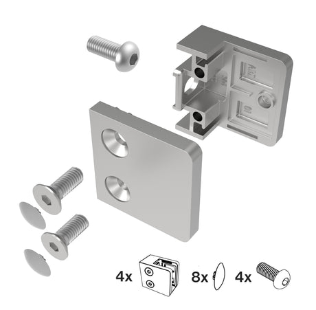 Tengelyirányú üvegmegfogók - set